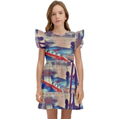 Boats On Lake Garda Kids  Winged Sleeve Dress by ConteMonfrey