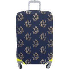 Gold Mermaids Silhouettes Luggage Cover (large) by ConteMonfrey