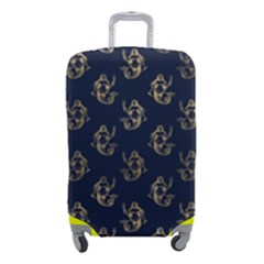 Gold Mermaids Silhouettes Luggage Cover (small) by ConteMonfrey