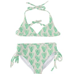 Watercolor Seaweed Kids  Classic Bikini Set by ConteMonfrey