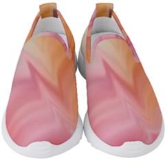 Gradient Orange, Purple, Pink Kids  Slip On Sneakers by ConteMonfrey