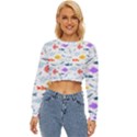 Animal Fish Bird Animals Ocean Pattern Lightweight Long Sleeve Sweatshirt View1