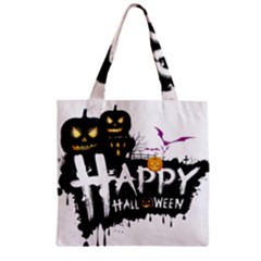 Happy Halloween Zipper Grocery Tote Bag by Jancukart