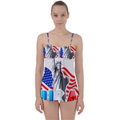 New York City Holiday United States Usa Babydoll Tankini Set by Jancukart
