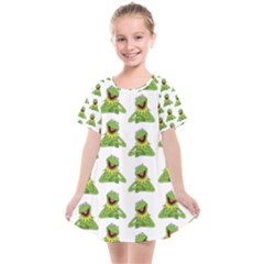 Kermit The Frog Kids  Smock Dress by Valentinaart