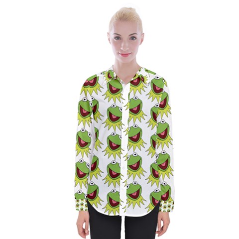 Kermit The Frog Womens Long Sleeve Shirt by Valentinaart