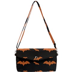 Bat Pattern Removable Strap Clutch Bag by Valentinaart