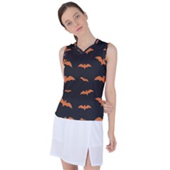 Bat Pattern Women s Sleeveless Sports Top by Valentinaart