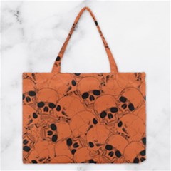 Skull Pattern Medium Tote Bag by Valentinaart