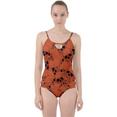 Skull Pattern Cut Out Top Tankini Set by Valentinaart