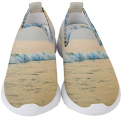 Sea Beach Ocean Sunset Sky Nature Coast Water Kids  Slip On Sneakers by danenraven