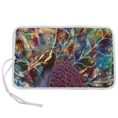 Peacock Mixed Media Bird Animal Pen Storage Case (l) by danenraven