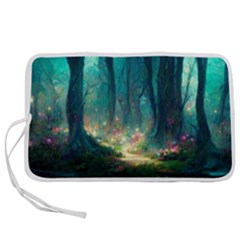 Magical Forest Forest Painting Fantasy Pen Storage Case (l) by danenraven