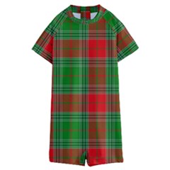 Lumberjack Plaid Kids  Boyleg Half Suit Swimwear by artworkshop