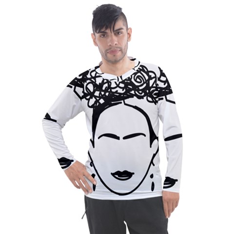 Frida Kahlo  Men s Pique Long Sleeve Tee by Sobalvarro