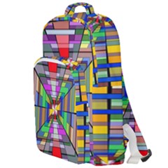 Art Background Abstract Double Compartment Backpack by artworkshop