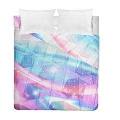 Polygons Bokeh Geometric Art Geometric Background Duvet Cover Double Side (full/ Double Size) by Ravend