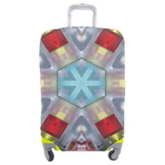 Geometric Symmetrical Symmetry Data Futuristic Luggage Cover (medium) by Ravend