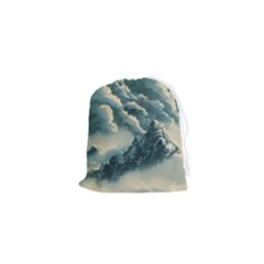 Mountains Alps Nature Clouds Sky Fresh Air Art Drawstring Pouch (xs) by Pakemis