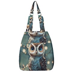 Owl Bird Bird Of Prey Ornithology Animal Center Zip Backpack by Pakemis