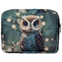 Owl Bird Bird Of Prey Ornithology Animal Make Up Pouch (Large) View2