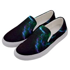 Space Cosmos Galaxy Stars Black Hole Universe Art Men s Canvas Slip Ons by Pakemis