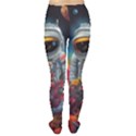 Astronaut Universe Planting Flowers Cosmos Galaxy Tights View2