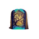 Flask Bottle Tree In A Bottle Perfume Design Drawstring Pouch (Medium) View1