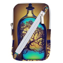 Flask Bottle Tree In A Bottle Perfume Design Belt Pouch Bag (large) by Pakemis