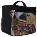 Background Embroidery Pattern Stitches Abstract Make Up Travel Bag (Big) View1