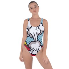 Rays Smoke Pop Art Style Vector Illustration Bring Sexy Back Swimsuit by Pakemis