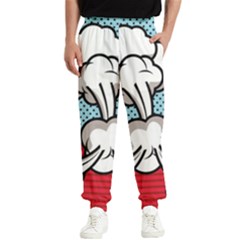 Rays Smoke Pop Art Style Vector Illustration Men s Elastic Waist Pants by Pakemis