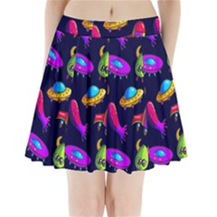 Space Pattern Pleated Mini Skirt by Pakemis