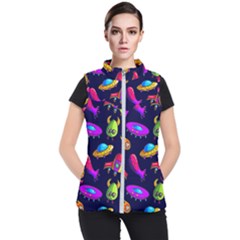 Space Pattern Women s Puffer Vest by Pakemis