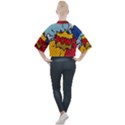 Pow Word Pop Art Style Expression Vector Mock Neck Tee View2