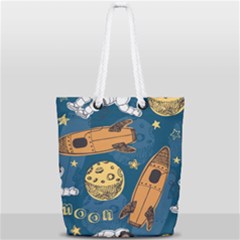 Missile Pattern Full Print Rope Handle Tote (small) by Pakemis