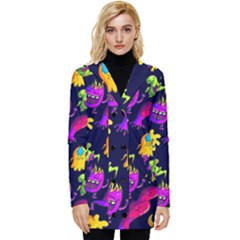 Space Patterns Button Up Hooded Coat  by Pakemis