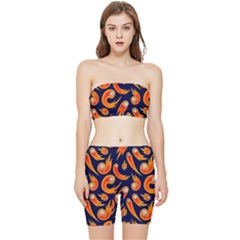 Space Patterns Pattern Stretch Shorts And Tube Top Set by Pakemis