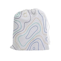 Abstract Colorful Topographic Map Design Vector Drawstring Pouch (xl) by Pakemis