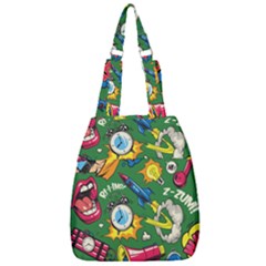 Pop Art Colorful Seamless Pattern Center Zip Backpack by Pakemis