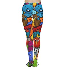 Graffiti Characters Seamless Pattern Tights by Pakemis