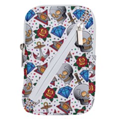 Full Color Flash Tattoo Patterns Belt Pouch Bag (small) by Pakemis