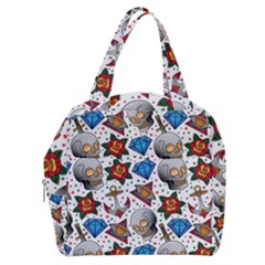 Full Color Flash Tattoo Patterns Boxy Hand Bag by Pakemis