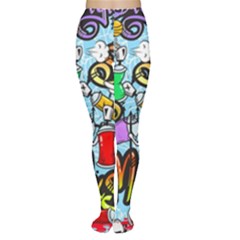 Graffiti Characters Seamless Patterns Tights by Pakemis