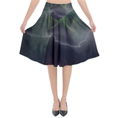 Beautiful Girl Flared Midi Skirt by Sparkle