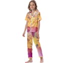 Colorful Nature Kids  Satin Short Sleeve Pajamas Set View1