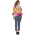 Colorful Nature Cut Out Wide Sleeve Top View4