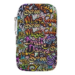 Graffiti Word Seamless Pattern Waist Pouch (large) by Pakemis