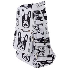 Dog French Bulldog Seamless Pattern Face Head Travelers  Backpack by Pakemis