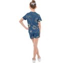 Seamless-galaxy-pattern Kids  Mesh Tee and Shorts Set View2